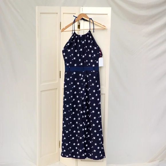 Star patterned Tie Neck jumpsuit - Picture 5 of 6